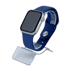 Apple Watch SE 2 GPS Aluminium Silber 40 mm Sportarmband M/L Denim - Bild 1 von 3