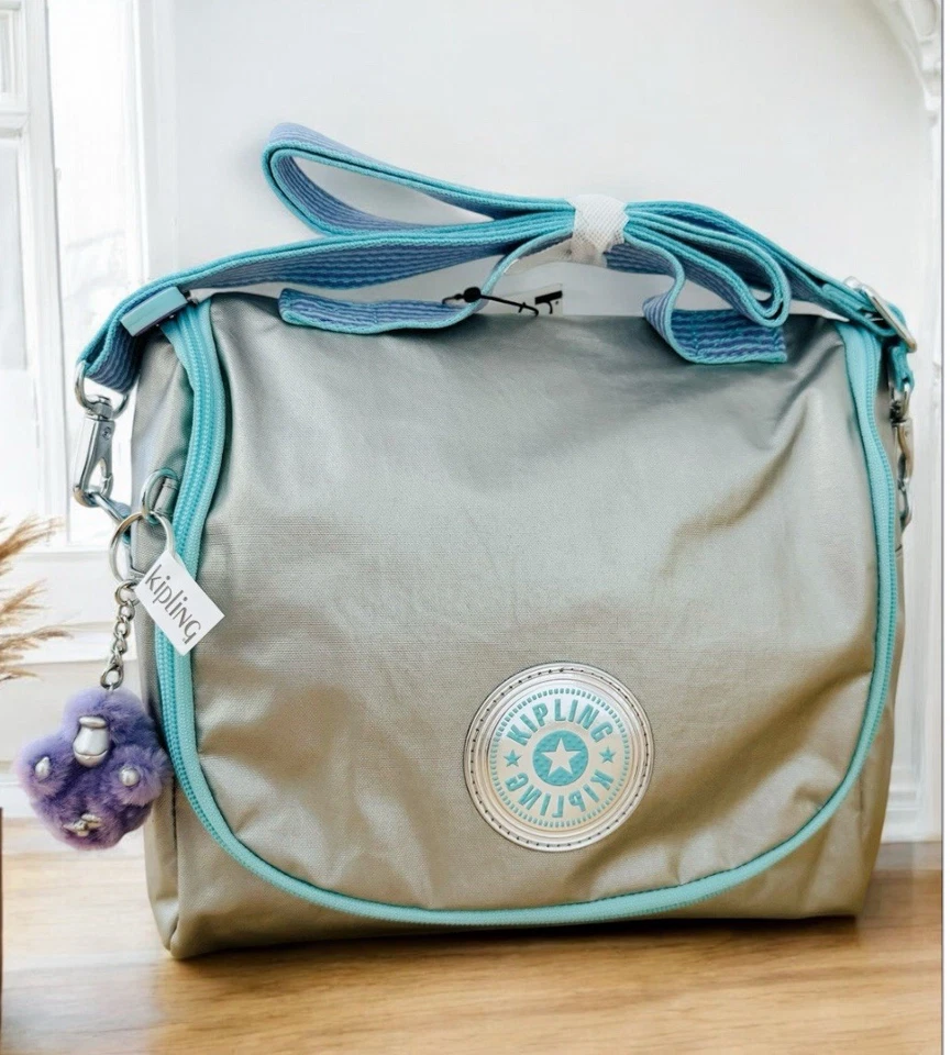 KIPLING Kichirou Lunch Food Bag Chromapop Metallic - Image 1 of 4
