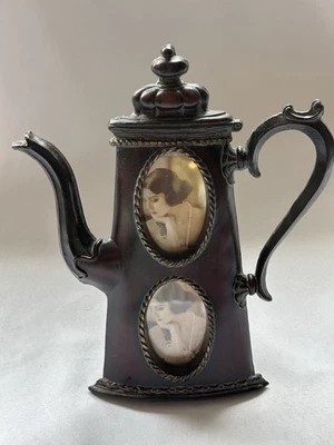 Lindo caprichoso Alicia en el País de las Maravillas 9" marcos de fotos en forma de tetera Linco de colección Foto 1 de 4