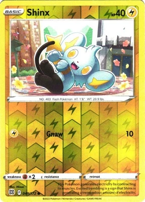 Shinx Reverse Holo 049/172 SWSH09: Brilliant Stars Common NM - Image 1 of 2
