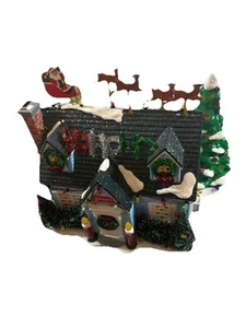 Department 56 Snow Village The Holiday House #55048 Flashing Lights w/Box - Picture 1 of 12