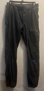 lululemon pantaloni studio danza uomo nero medio elasticizzato coulisse tasche cargo - Foto 1 di 9