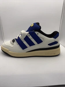 Adidas Forum 2000 Men’s Shoes White Blue Black Size 8 New With Box W/Black Laces - Picture 1 of 19