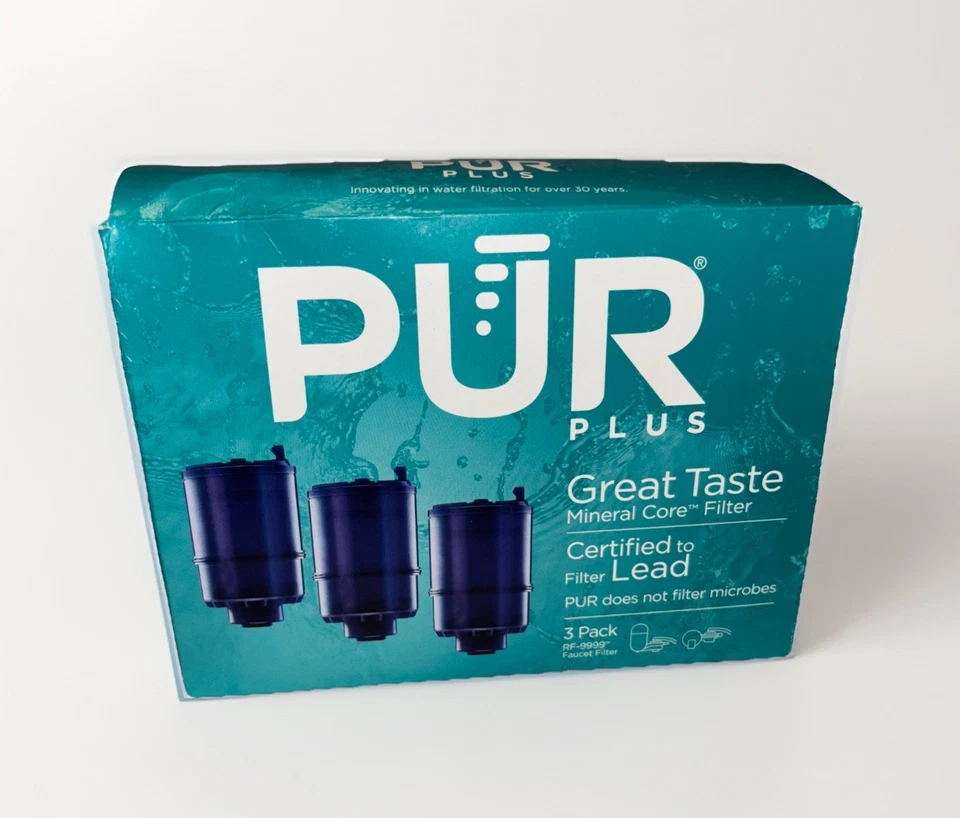 PUR PLUS RF-9999 Mineral Core Faucet Water Filters 3-Pack New - Image 1 of 1