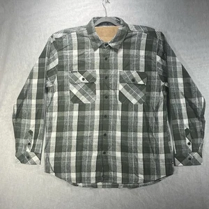 Howitzer Flannel Shirt Men 2XL Green Plaid Long Sleeve Button Up Pocket Patriot - Picture 1 of 12