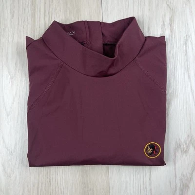 Greyson Soliel Long Sleeve Mock Neck Top Womens Sz Large Seminole Golf Club Red - Image 1 of 4