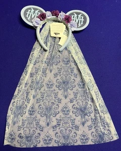 2025 Disney Parks The Haunted Mansion Bride Veil Ear Headband Adult NEW - Picture 1 of 9