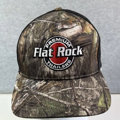 Flat Rock Trailers Hat Camo Trucker Cap Adjustable Snapback Richardson 112P - Image 1 of 4