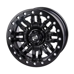 4/137 Tusk Nebo Beadlock Wheel 14x7 4.0 + 3.0 Matte Black For CAN-AM Maverick - Picture 1 of 8