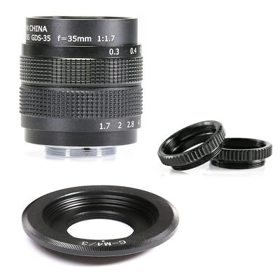 FUJIAN CCTV 35mm f1.7 Lens For Micro 4/3 M4/3 Mount GF3 GF5 E-PL3 E-P3 E-PM1 - Image 1 of 4