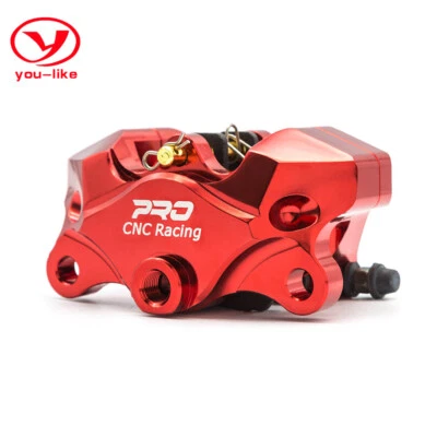For 32mm Sportbike Race Motorcycle CNC Rear Left Brake Caliper Pump Cylinder Red - Image 1 of 4