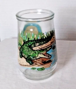 Tarro de gelatina de vidrio Welch's de colección especies en peligro de extinción ~ cocodrilo - Imagen 1 de 11
