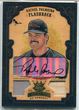 2004 Diamond Kings DK Combos Framed Gold Baseball Card #155 Rafael Palmeiro 