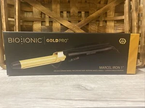 Bio Ionic Gold Pro 24K Ceramic Marcel Curling Iron 1" - Picture 1 of 2