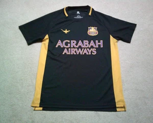 Disney Agrabah Airways Aladdin Soccer Jersey Men's Size Medium Black Yellow - Picture 1 of 9