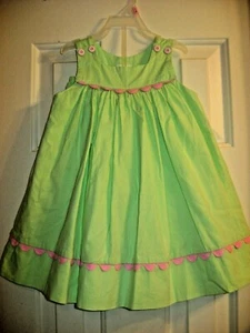 BOUTIQUE PEACHES & N CREME 24 MONATE LIMETTENGRÜN/ROSA KLEID BLUMEN SET, GEBRAUCHT, IN EINWANDFREIEM ZUSTAND - Bild 1 von 4