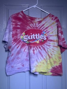 Mad Engine womens Skittles Tie Dye Crop top 2XL - Picture 1 of 7