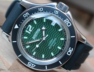 Vostok Komandirskie Mechanische Automatik Armbanduhr 24 Stunden 13041A - Bild 1 von 20