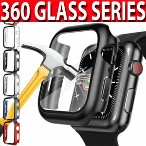 Case For Apple Watch Series 7/6/5/4/3/SE 360 FULL SCREEN PROTECTOR  Glass Cover