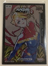 2023 Upper Deck Marvel Anime Vol 2 Hanafuda Captain Marvel H-39 1:380 SP