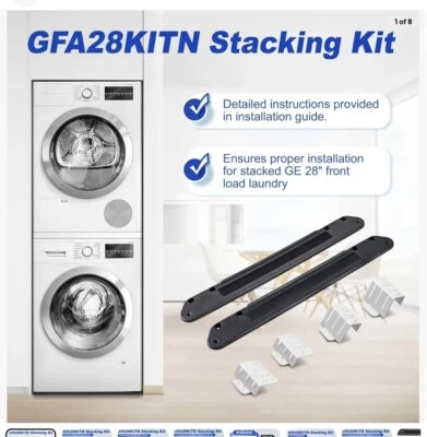 GFA28KITN GE Washer/Dryer Stack Bracket Kit - Open Box New - Imagem 1 de 4