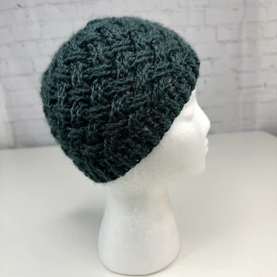 Handmade New Celtic Weave Lion RE-SPUN Yarn in Alpine Knit Beanie - Adult S/M - Image 1 of 4
