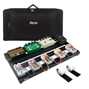 Guitar Effect PedalBoard With Bag AZOR Board AluminumAlloy Guitar Parts Big Size - Picture 1 of 10