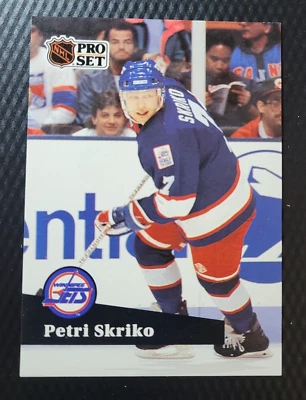 1991-92 Pro Set PETRI SKRIKO Winnipeg Jets Hockey NHL Card #517 - Image 1 of 2