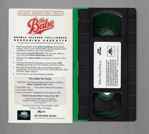 The Babe / Sweet Poison (1992) VHS Screener Promotional Double Feature VG - Picture 1 of 4