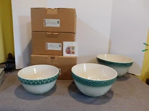 Longaberger American Craft Originals Juego de 3 cuencos mezcladores de hiedra NUEVO - Imagen 1 de 14