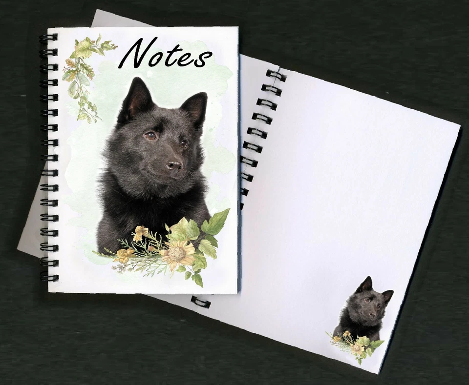 Schipperke Dog Notebook/Notepad + small image on every page by Starprint - Изображение 1 из 1