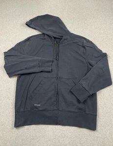 Speedo Hoodie Medium Sweatshirt Black Full Zip Spell Out Back Graphic Jacket Men - Picture 1 of 12