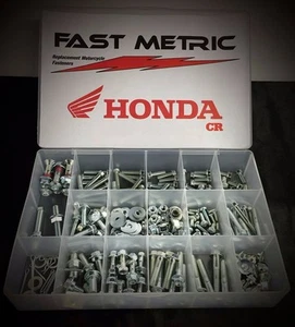 340pc HONDA BOLT KIT CR60 CR80 CR85 CR125R CR250R CR500 - Foto 1 di 2