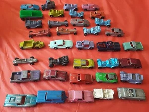Lot of 34 RARE Vintage Tootsie Toys Truck Hot Rod Tanker Tow Truck Sports #139 - Picture 1 of 8