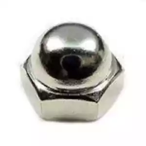 Hardware Chrome Acorn Nuts 7/16-20 10 Pack For Harley 06948 - Foto 1 di 1