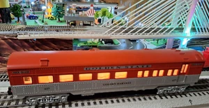 K-Line Spur O Golden State Personenwagen, Golden Harvest #427, beleuchtet - Bild 1 von 10