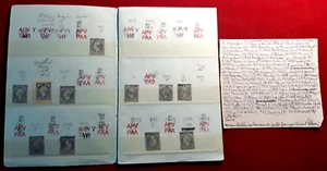 TIMBRES FRANCE -NAPOLEON III CART. DE PASSAGE AVEC 36 TIMBRES NUMEROS N°698/104 - Foto 1 di 12