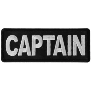 CAPTAIN - IRON or SEW-ON PATCH - Picture 1 of 1