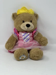 Vtg Build A Bear Brown 14in Princess Dress And Crown - Picture 1 of 4