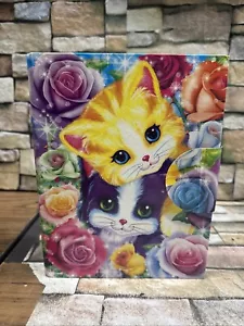 Lisa Frank 2014 Playtime Kittens 3-Ring Mini Binder 9" x 7" with Clasp & Sticker - Picture 1 of 5