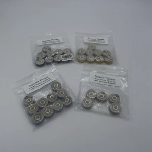 33 Superior Threads Pre wound Bobbins Navy Ecru Yellow Blue 92 Yd Each Cotton - Picture 1 of 2