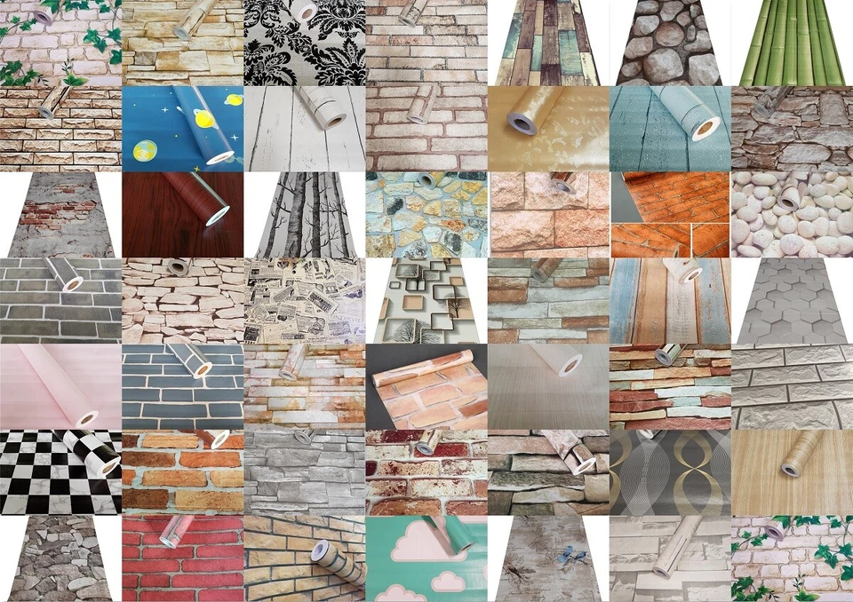 Tapete / Folie selbstklebend 10 Meter Rolle Möbelfolie Klebefolie Wandfolie - Bild 1 von 1