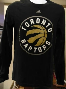 NBA Toronto Raptors Adidas Men/Youth NBA Black Rugby style Long Sleeve T-Shirt S - Bild 1 von 3