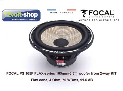 1 pièce (un seul) woofer FOCAL PS 165F 165mm (6.5’’) du kit 2 voies de la sér... - Photo 1/4