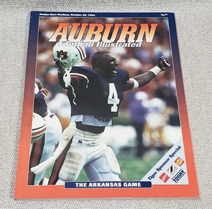 AUBURN TIGERS vs Arkansas Razorbacks Football Program Oct 1994 Chris Shelling - Imagen 1 de 8
