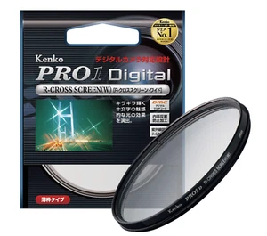 KENKO Camera Filter PRO1D R-Cross Screen (W) 72mm for cross effect 721636 NEW - Picture 1 of 5