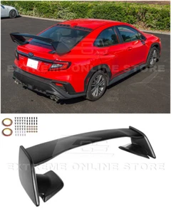 For 22-Up Subaru WRX | STi Style ABS Plastic Rear Trunk Lid High Wing Spoiler - Picture 1 of 26
