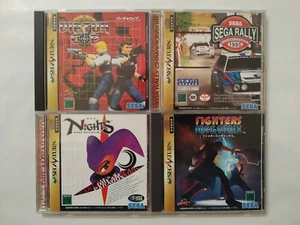 Sega Saturn Lot Virtua Cop Sega Rally NiGHTS into dreams Fighters Megamix NTSCJ - Picture 1 of 5