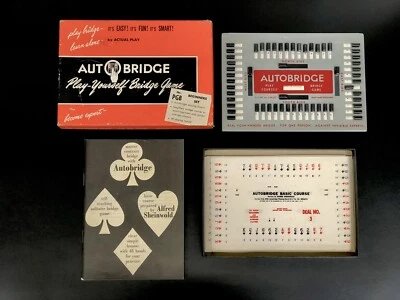 1959 Autobridge Play-Yourself Game Beginners Set Original Box - COMPLETE - Image 1 of 4