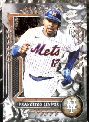 TRAVIS SCOTT X - TOPPS CHROME - FRANCISCO LINDOR  - BASE CARD #14 - Image 1 of 2